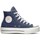 Sko Dame Lave sneakers Converse Chuck Taylor All Star Lift Platform Denim Fashion Marineblå