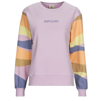 textil Dame Sweatshirts Rip Curl CREW WAVY PRINT SLEEVES Violet / Flerfarvet