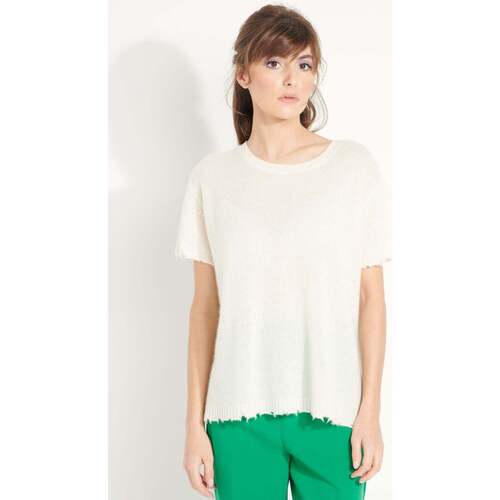 textil Dame T-shirts m. korte ærmer Studio Cashmere8 AVA 6 Hvid