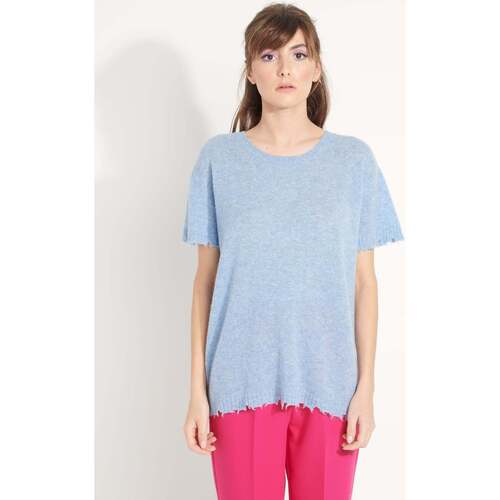 textil Dame T-shirts m. korte ærmer Studio Cashmere8 AVA 6 Blå
