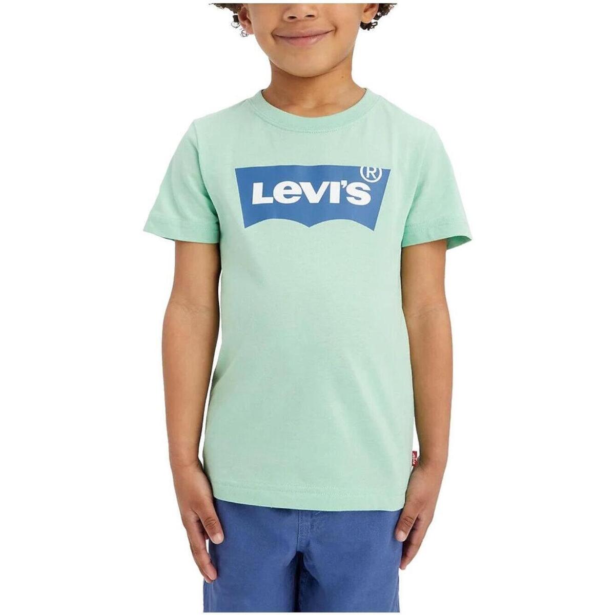 textil Dreng T-shirts m. korte ærmer Levi's  Blå