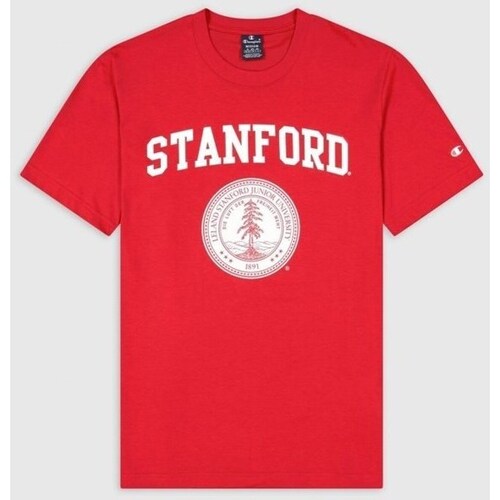textil Herre T-shirts m. korte ærmer Champion Stanford University Rød