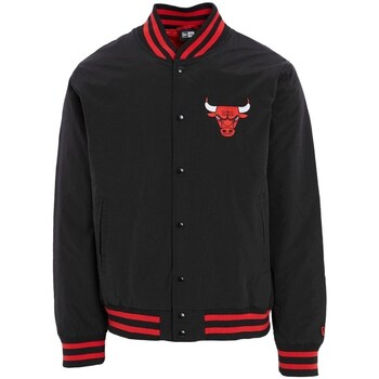 textil Herre Jakker New-Era Team Logo Bomber Chicago Bulls Jacket Bordeaux, Sort