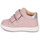 Sko Pige Lave sneakers Geox B BIGLIA GIRL Pink / Sølv