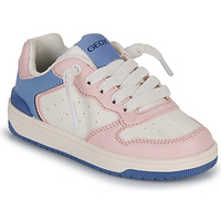 Sko Pige Lave sneakers Geox J WASHIBA GIRL D Pink / Beige / Blå