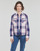 textil Dame Skjorter / Skjortebluser Superdry LUMBERJACK CHECK FLANNEL SHIRT Pink / Marineblå