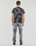textil Herre T-shirts m. korte ærmer Versace Jeans Couture GAH6S0 Sort / Hvid / Trykt / Barok