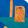 textil Børn Fleecetrøjer Patagonia KIDS MICRODINI 1/2 ZIP PULLOVER Blå / Grøn / Gul