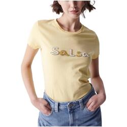 textil Dame T-shirts m. korte ærmer Salsa  Gul