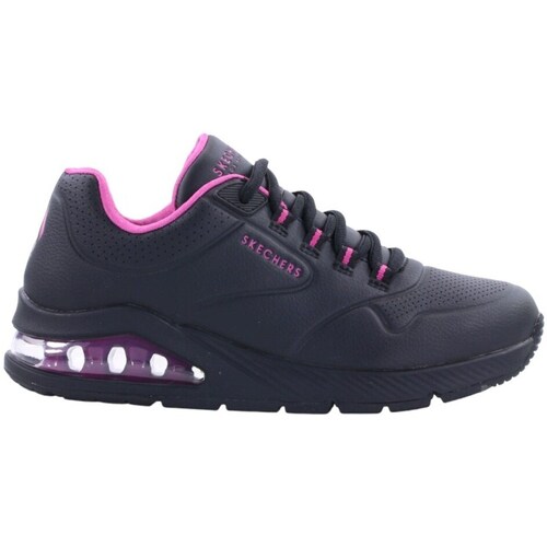 Sko Dame Lave sneakers Skechers Uno 2 Pink, Sort