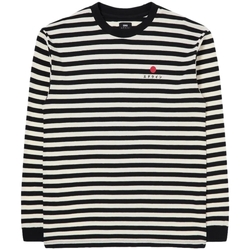 textil Herre T-shirts & poloer Edwin Basic Stripe T-Shirt LS - Black/White Flerfarvet