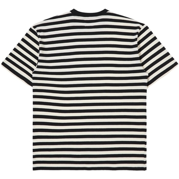 Edwin Basic Stripe T-Shirt - Black/White Flerfarvet