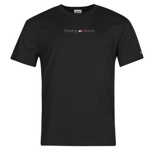 textil Herre T-shirts m. korte ærmer Tommy Jeans TJM CLSC SMALL TEXT TEE Sort