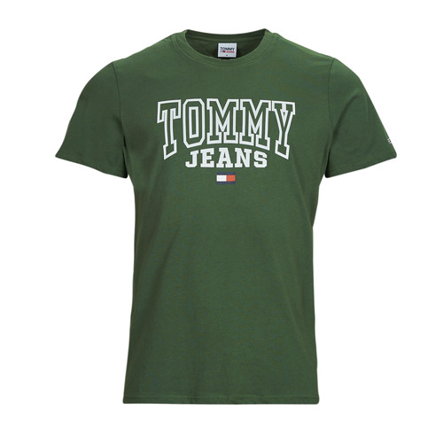 textil Herre T-shirts m. korte ærmer Tommy Jeans TJM RGLR ENTRY GRAPHIC TEE Grøn