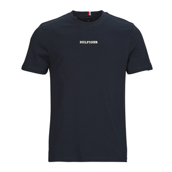 textil Herre T-shirts m. korte ærmer Tommy Hilfiger MONOTYPE SMALL CHEST PLACEMENT Marineblå