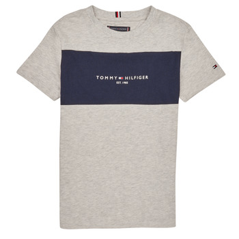 textil Dreng T-shirts m. korte ærmer Tommy Hilfiger ESSENTIAL COLORBLOCK TEE S/S Grå