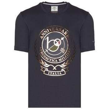 textil Herre T-shirts m. korte ærmer Aeronautica Militare TS2118J59408347 Marineblå
