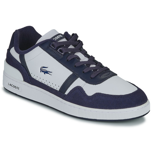Sko Herre Lave sneakers Lacoste T-CLIP Hvid / Marineblå