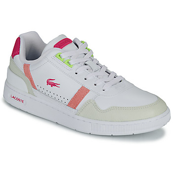 Sko Dame Lave sneakers Lacoste T-CLIP Hvid / Pink