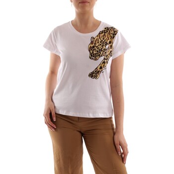 textil Dame T-shirts m. korte ærmer Manila Grace T414CU Hvid