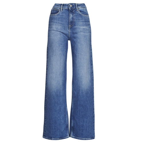 textil Dame Jeans med vide ben Pepe jeans LEXA SKY HIGH Blå