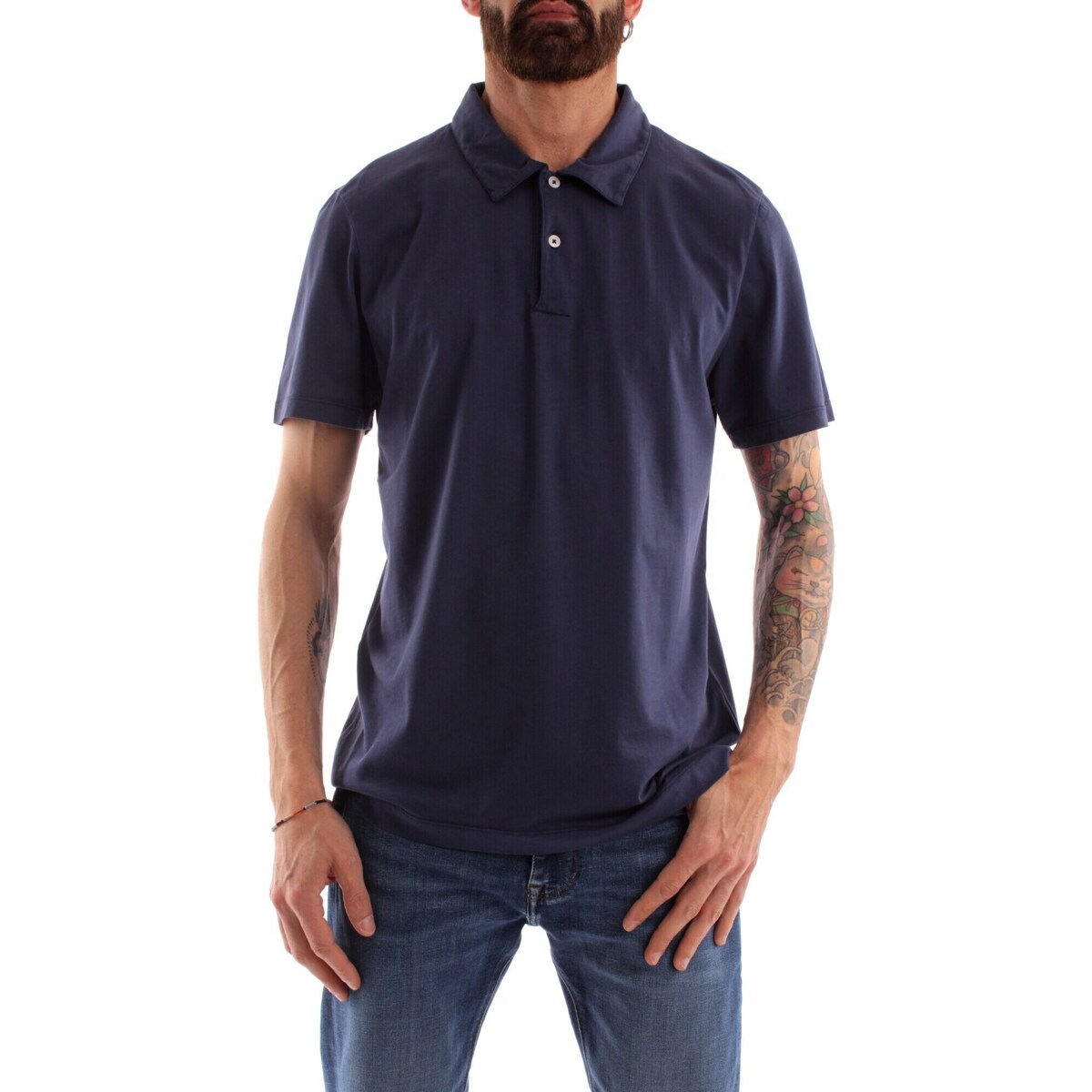 textil Herre Polo-t-shirts m. korte ærmer Roy Rogers P23RVU093CB67XXXX Blå