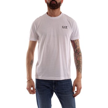textil Herre T-shirts m. korte ærmer Emporio Armani EA7 8NPT51PJM9Z Hvid