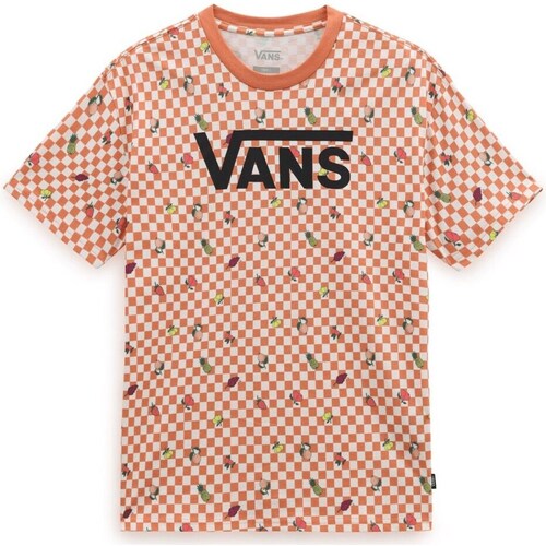textil Dame T-shirts m. korte ærmer Vans Fruit Checkerboard Orange