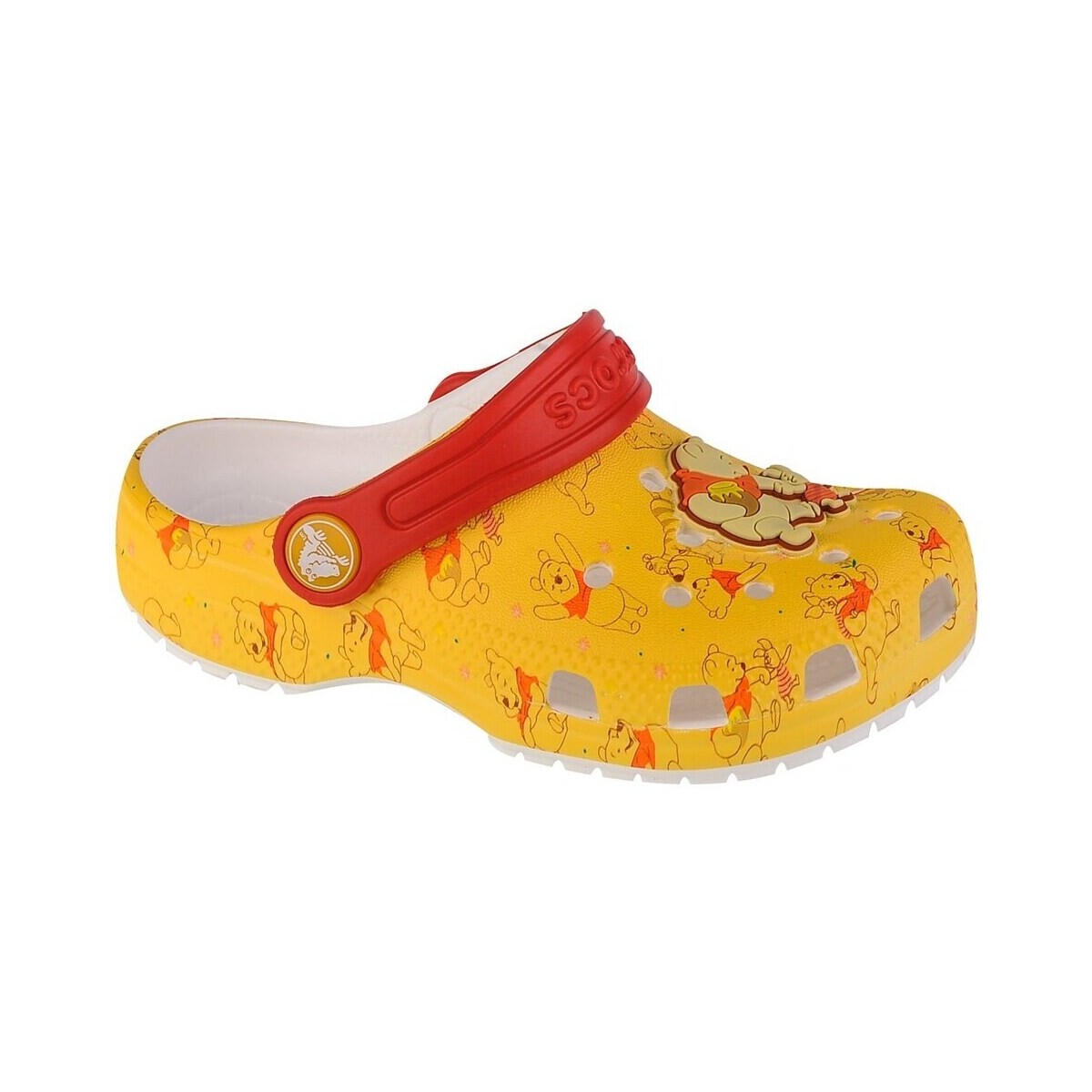 Sko Børn Snøresko & Richelieu Crocs Classic Disney Winnie The Pooh T Clog Gul