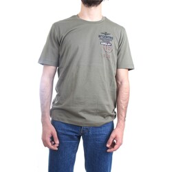 textil Herre T-shirts m. korte ærmer Aeronautica Militare 231TS2089J594 Grøn