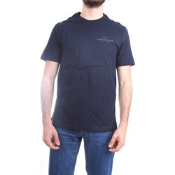 textil Herre T-shirts m. korte ærmer Aeronautica Militare 231TS2083J593 Blå
