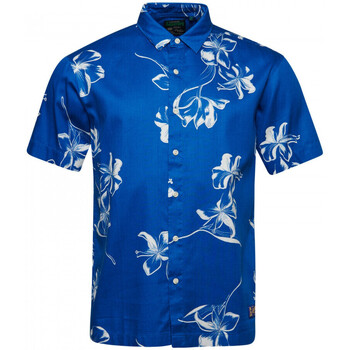 textil Herre Skjorter m. lange ærmer Superdry Vintage hawaiian s/s shirt Blå