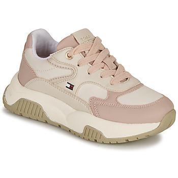 Sko Pige Lave sneakers Tommy Hilfiger T3A9-33001-0208A295 Pink / Beige