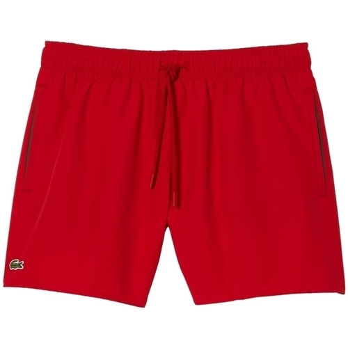 textil Herre Shorts Lacoste Quick Dry Swim Shorts - Rouge Vert Rød