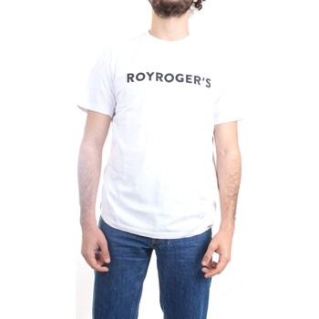 textil Herre T-shirts m. korte ærmer Roy Rogers P23RRU220C748 Hvid