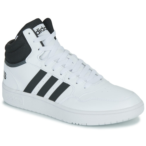 Sko Herre Høje sneakers Adidas Sportswear HOOPS 3.0 MID Hvid / Sort