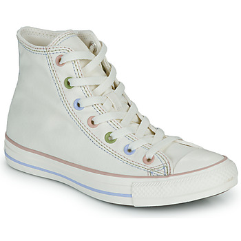 Sko Dame Høje sneakers Converse CHUCK TAYLOR ALL STAR MIXED MATERIAL Beige