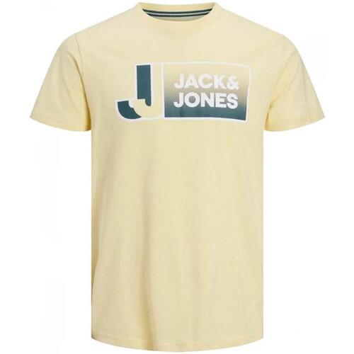 textil Dreng T-shirts m. korte ærmer Jack & Jones  Gul
