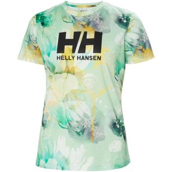 textil Dame T-shirts m. korte ærmer Helly Hansen  Grøn