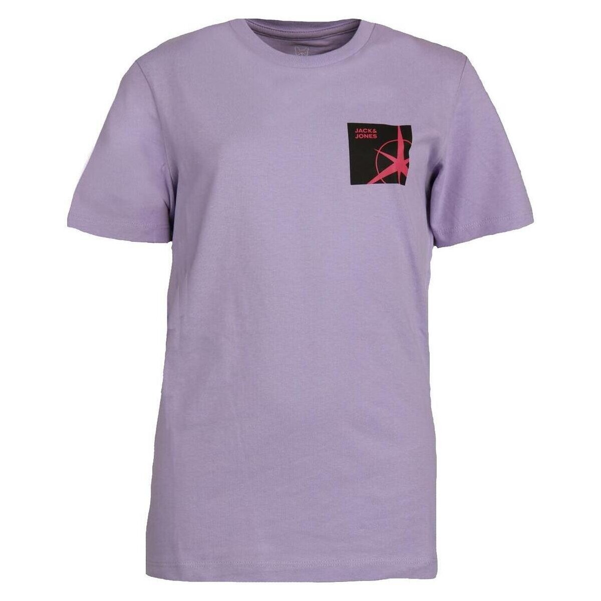 textil Dreng T-shirts m. korte ærmer Jack & Jones  Violet