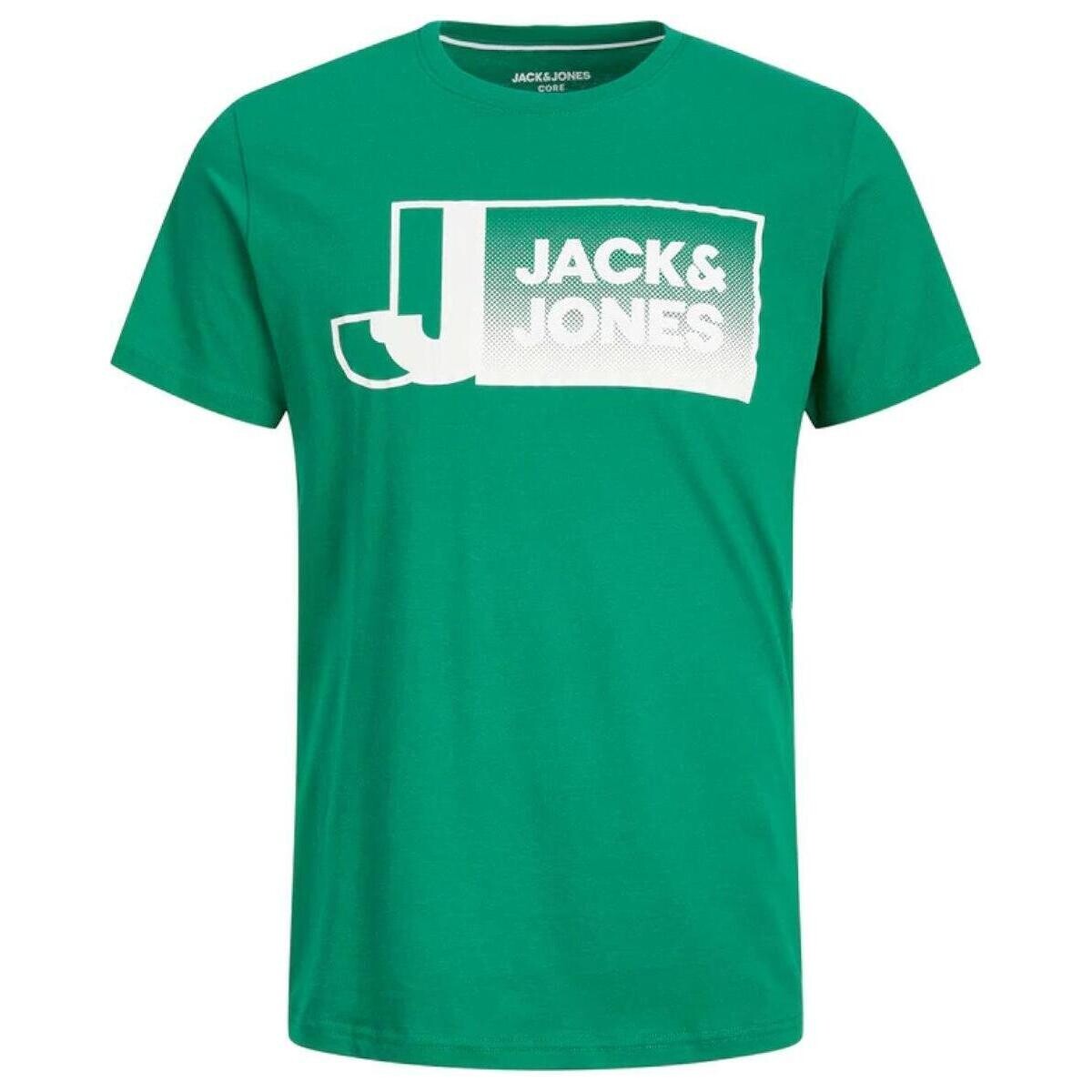 textil Dreng T-shirts m. korte ærmer Jack & Jones  Grøn