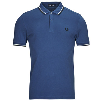textil Herre Polo-t-shirts m. korte ærmer Fred Perry TWIN TIPPED FRED PERRY SHIRT Marineblå / Hvid / Sort