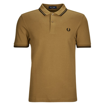 textil Herre Polo-t-shirts m. korte ærmer Fred Perry TWIN TIPPED FRED PERRY SHIRT Sennep / Sort