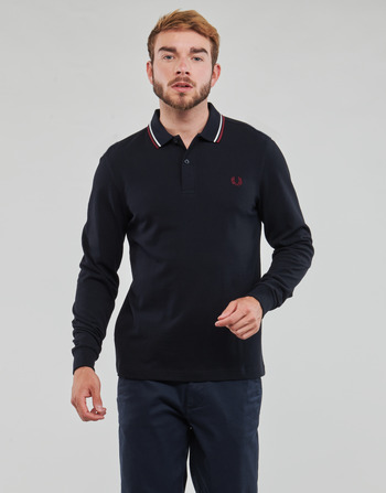 Fred Perry LS TWIN TIPPED SHIRT Marineblå