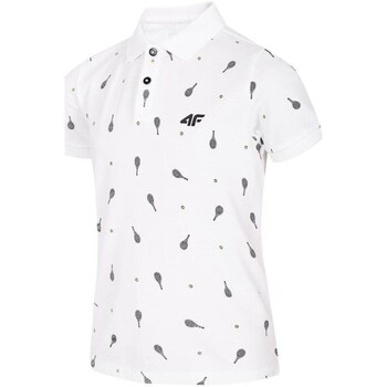 textil Dreng T-shirts m. korte ærmer 4F JTSM004 Hvid