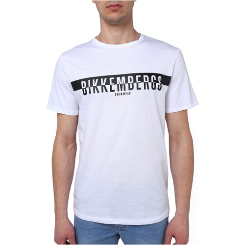 textil Herre T-shirts m. korte ærmer Bikkembergs BKK2MTS03 Hvid