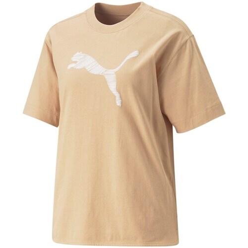 textil Dame T-shirts m. korte ærmer Puma 67310789 Orange