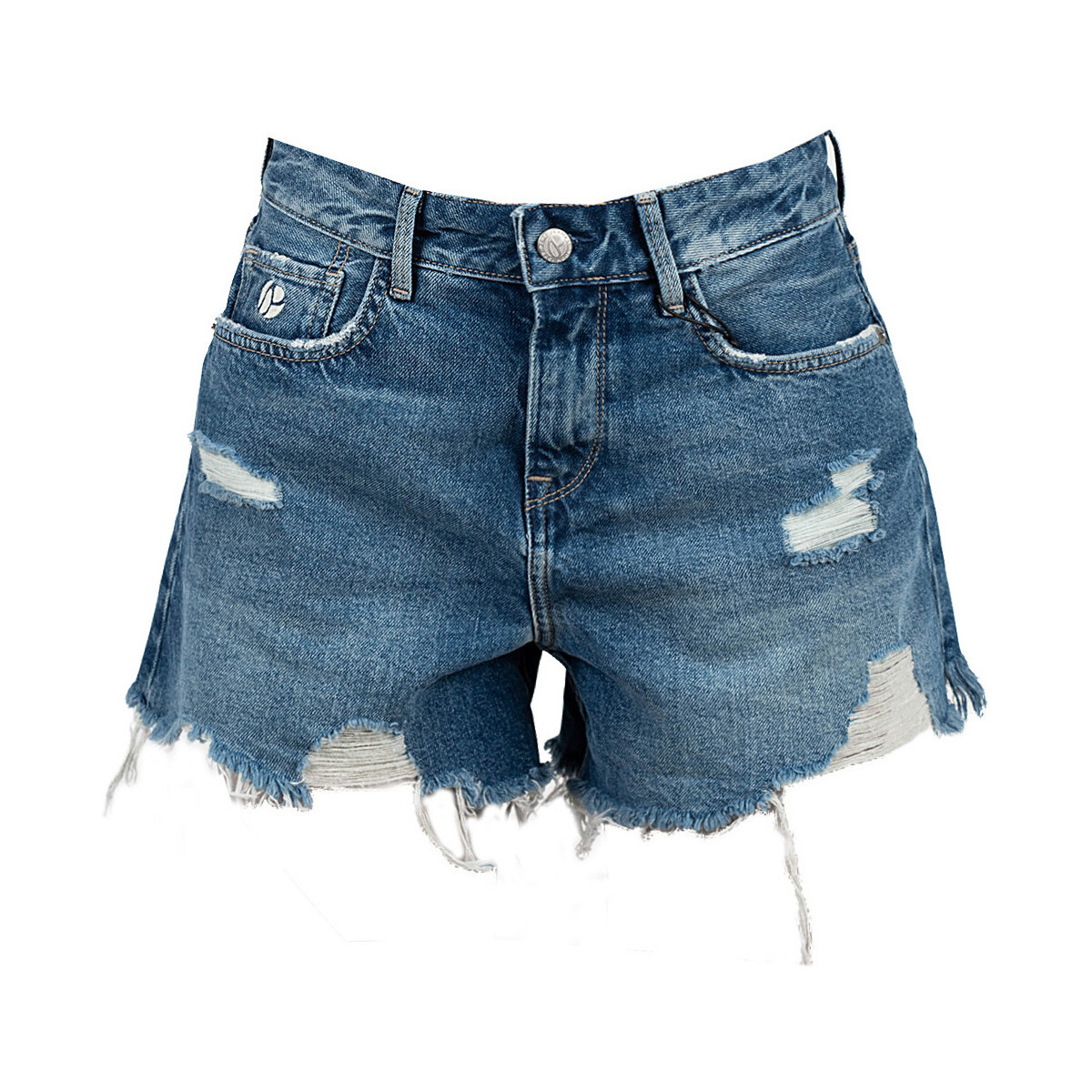 textil Dame Shorts Pepe jeans PL801009 | Marly Blå