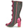 Sko Dame Chikke støvler Irregular Choice DITSY DARLING Pink / Grøn