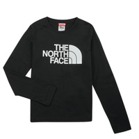 textil Børn Langærmede T-shirts The North Face Teen L/S Easy Tee Sort